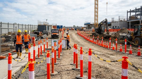 Améliorer la sécurité sur site grâce aux poteaux de balisage